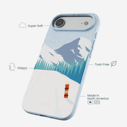 Powder Blue Shredding Peaks iPhone Air Case