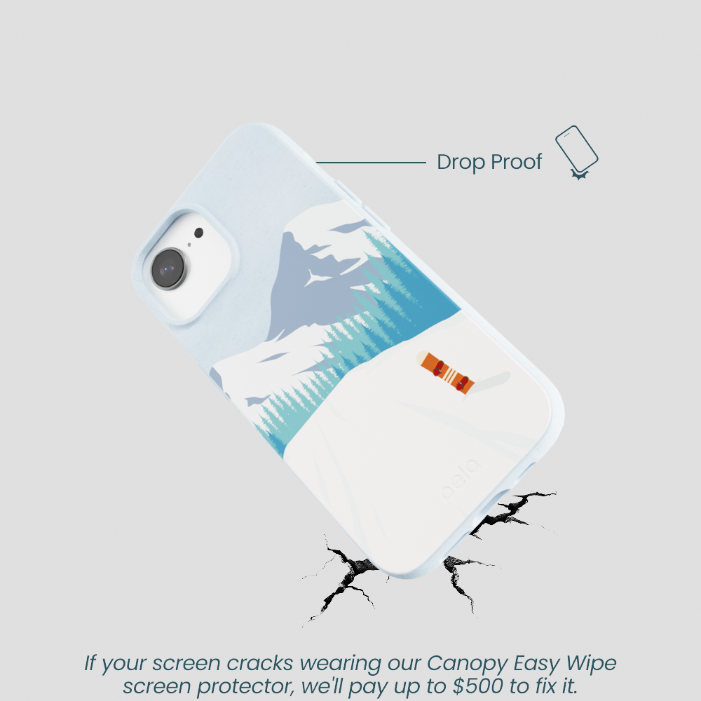 Powder Blue Shredding Peaks iPhone 16e/17e Case