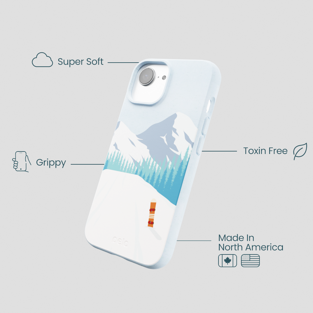 Powder Blue Shredding Peaks iPhone 16e/17e Case