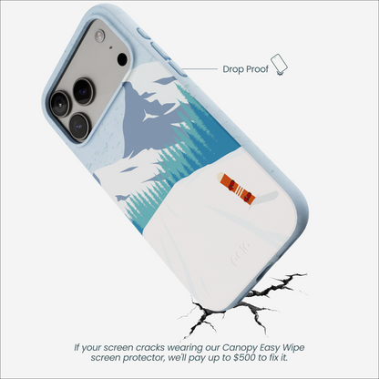 Powder Blue Shredding Peaks iPhone 17 Pro Max Case