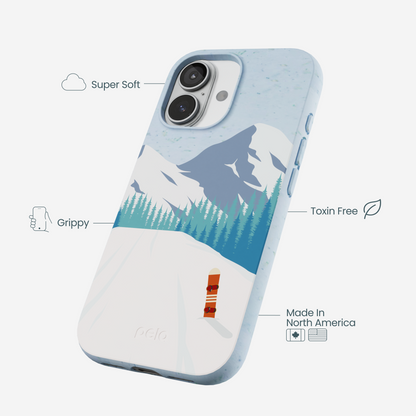 Powder Blue Shredding Peaks iPhone 17 Case