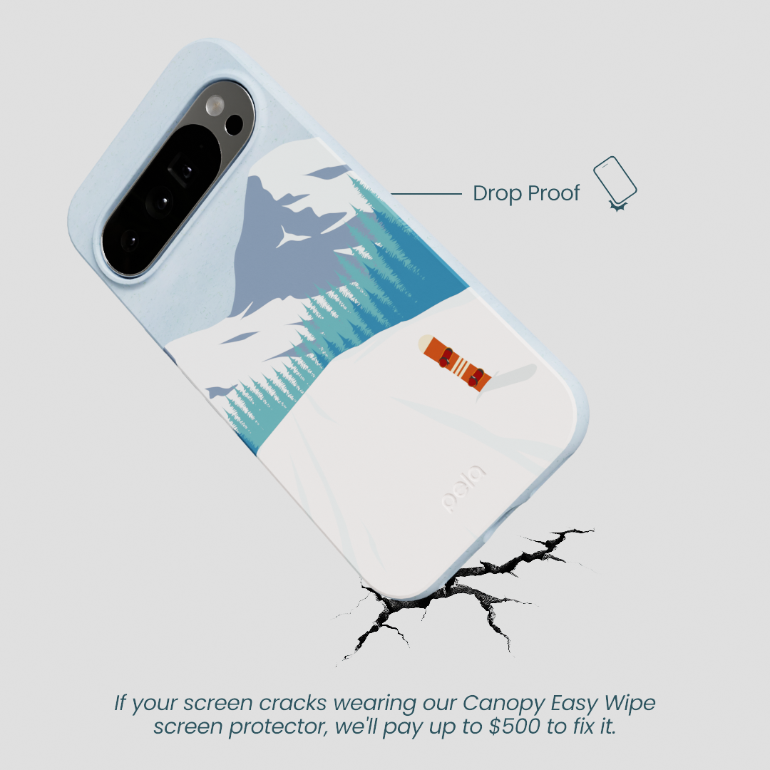 Powder Blue Shredding Peaks Google Pixel 10 Pro XL Case