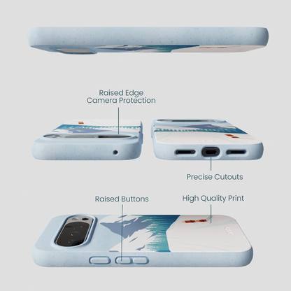 Powder Blue Shredding Peaks Google Pixel 10 Pro XL Case