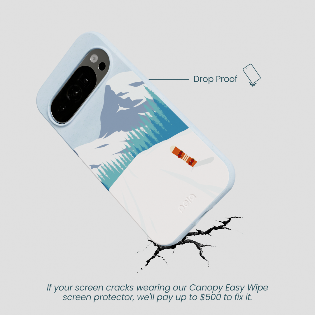 Powder Blue Shredding Peaks Google Pixel 10/10 Pro Case