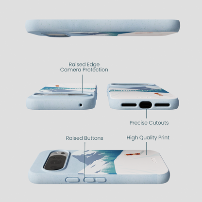 Powder Blue Shredding Peaks Google Pixel 10/10 Pro Case