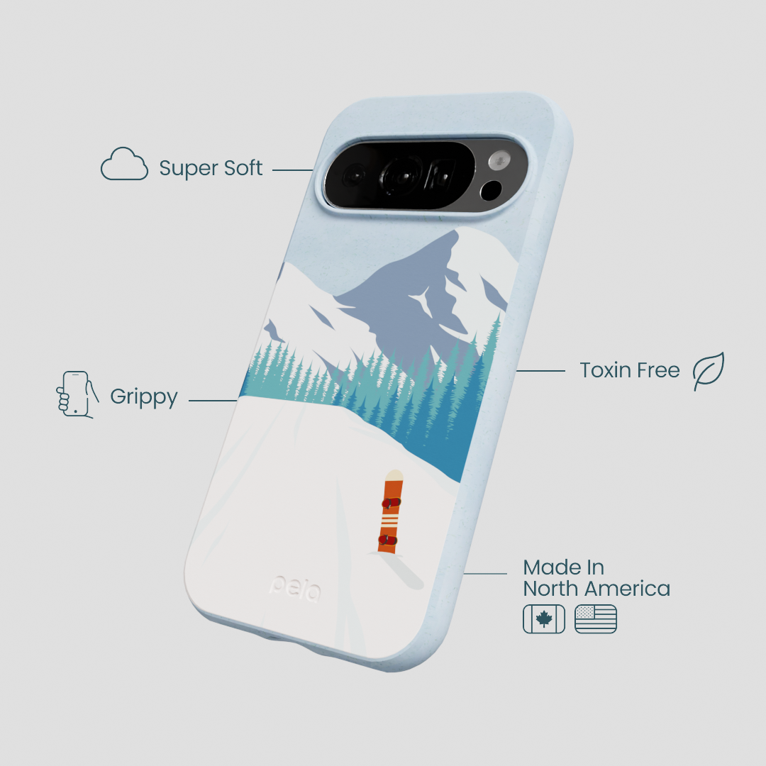 Powder Blue Shredding Peaks Google Pixel 10/10 Pro Case