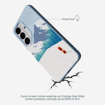 Powder Blue Shredding Peaks Samsung Galaxy S26 Case