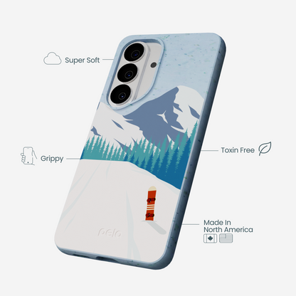 Powder Blue Shredding Peaks Samsung Galaxy S26 Case