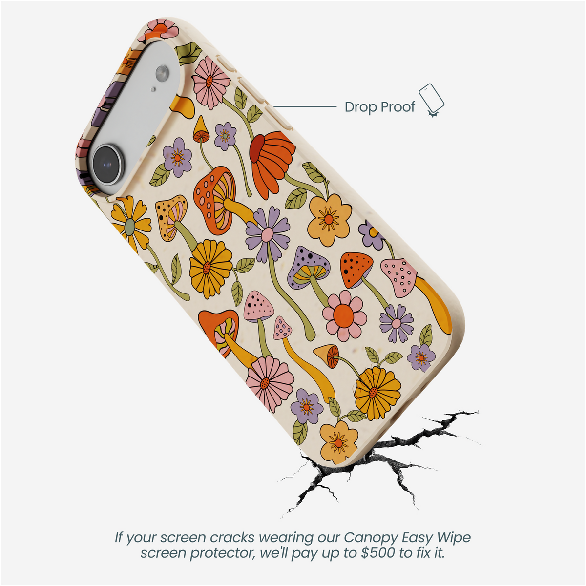 Seashell Shrooms and Blooms iPhone Air Case