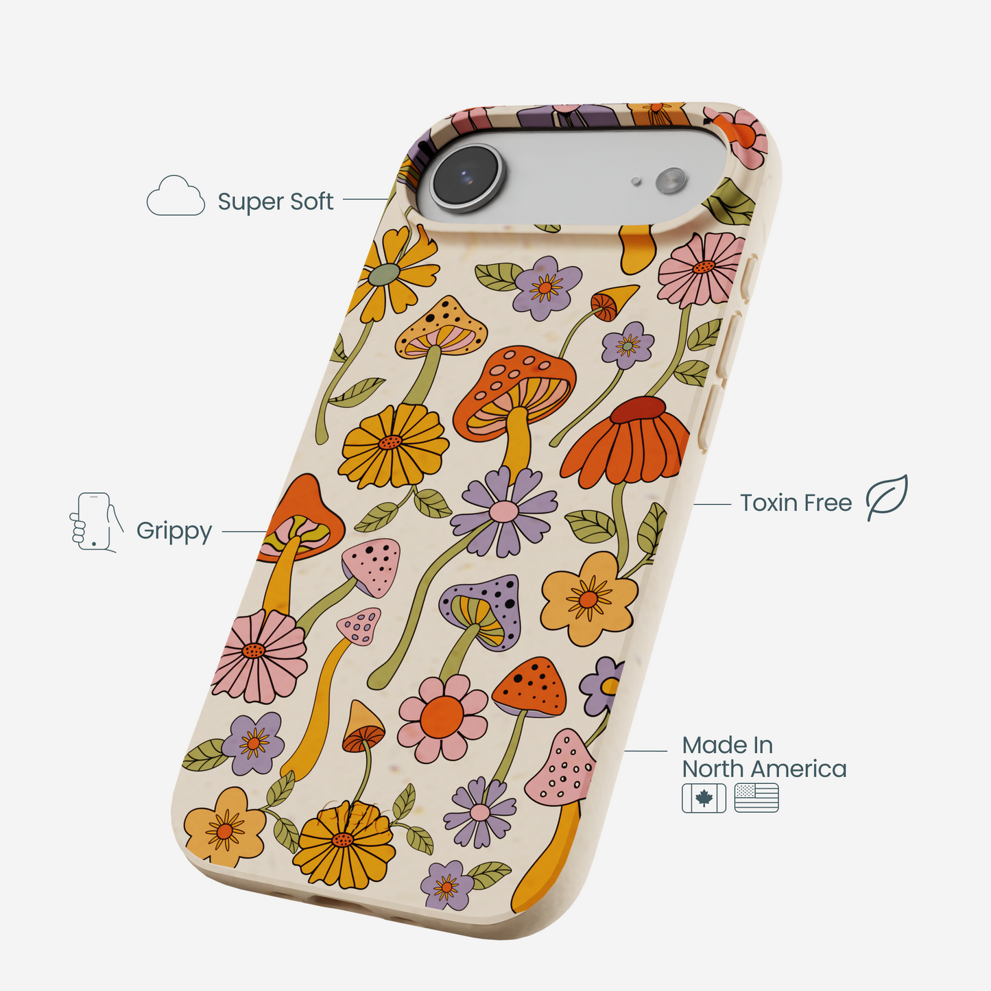 Seashell Shrooms and Blooms iPhone Air Case