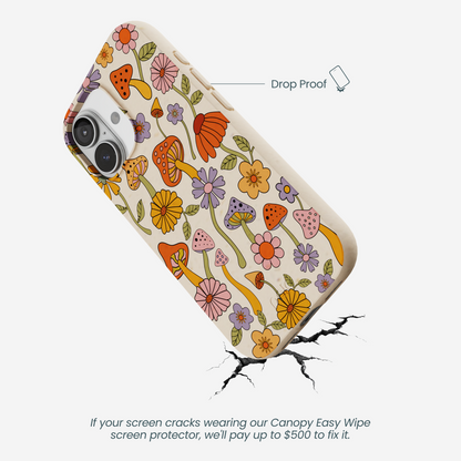 Seashell Shrooms and Blooms iPhone 17 Case