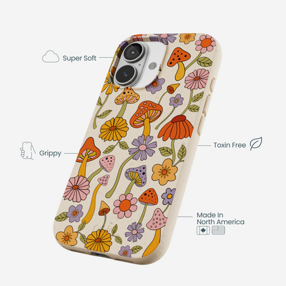 Seashell Shrooms and Blooms iPhone 17 Case