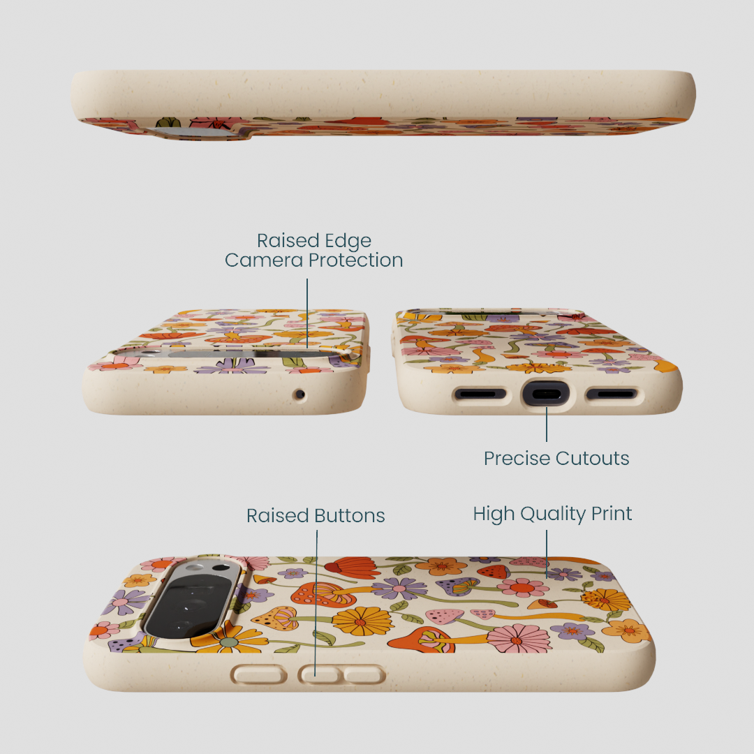 Seashell Shrooms and Blooms Google Pixel 10 Pro XL Case
