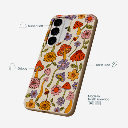 Seashell Shrooms and Blooms Samsung Galaxy S26 Case