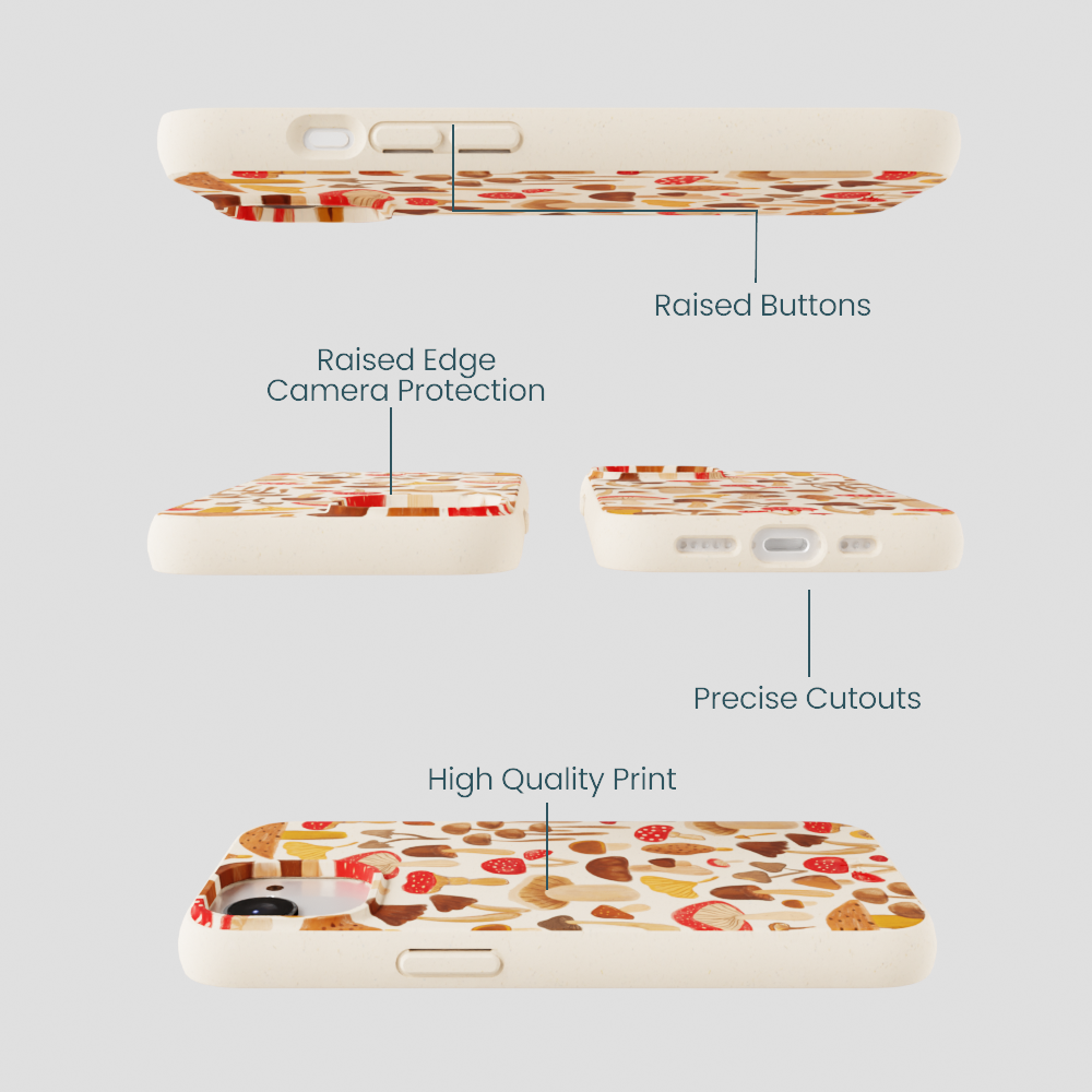 Seashell Shroomy Days iPhone 16e/17e Case