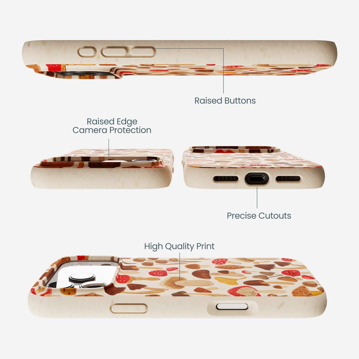 Seashell Shroomy Days iPhone 17 Pro Max Case