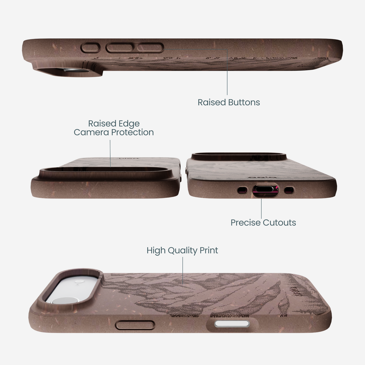 Chocolate Brown Silent Summit iPhone Air Case