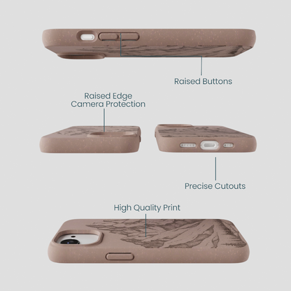 Chocolate Brown Silent Summit iPhone 16e/17e Case