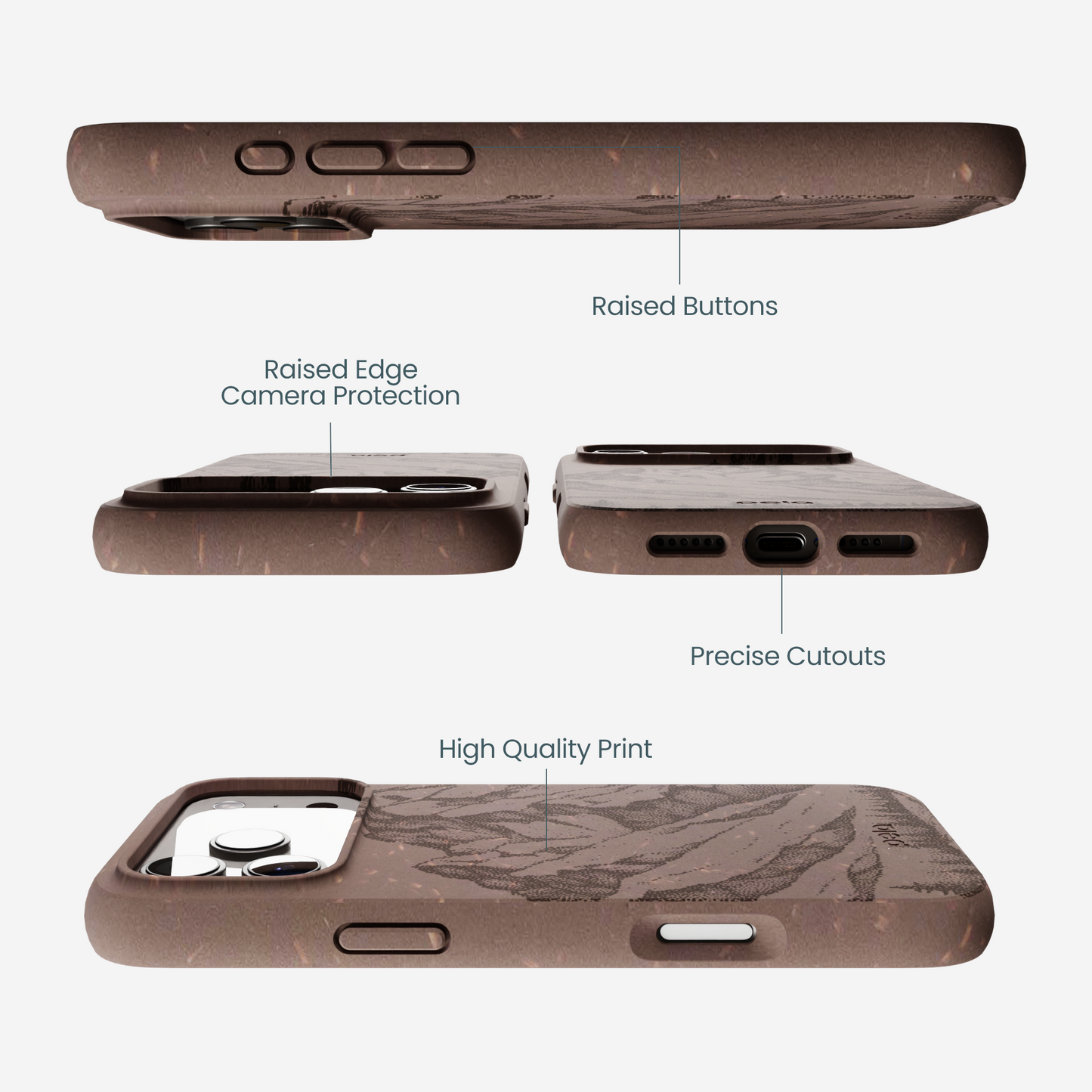 Chocolate Brown Silent Summit iPhone 17 Pro Max Case
