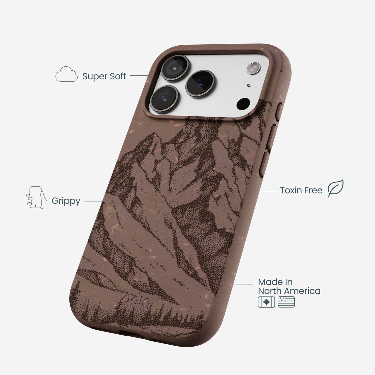 Chocolate Brown Silent Summit iPhone 17 Pro Case