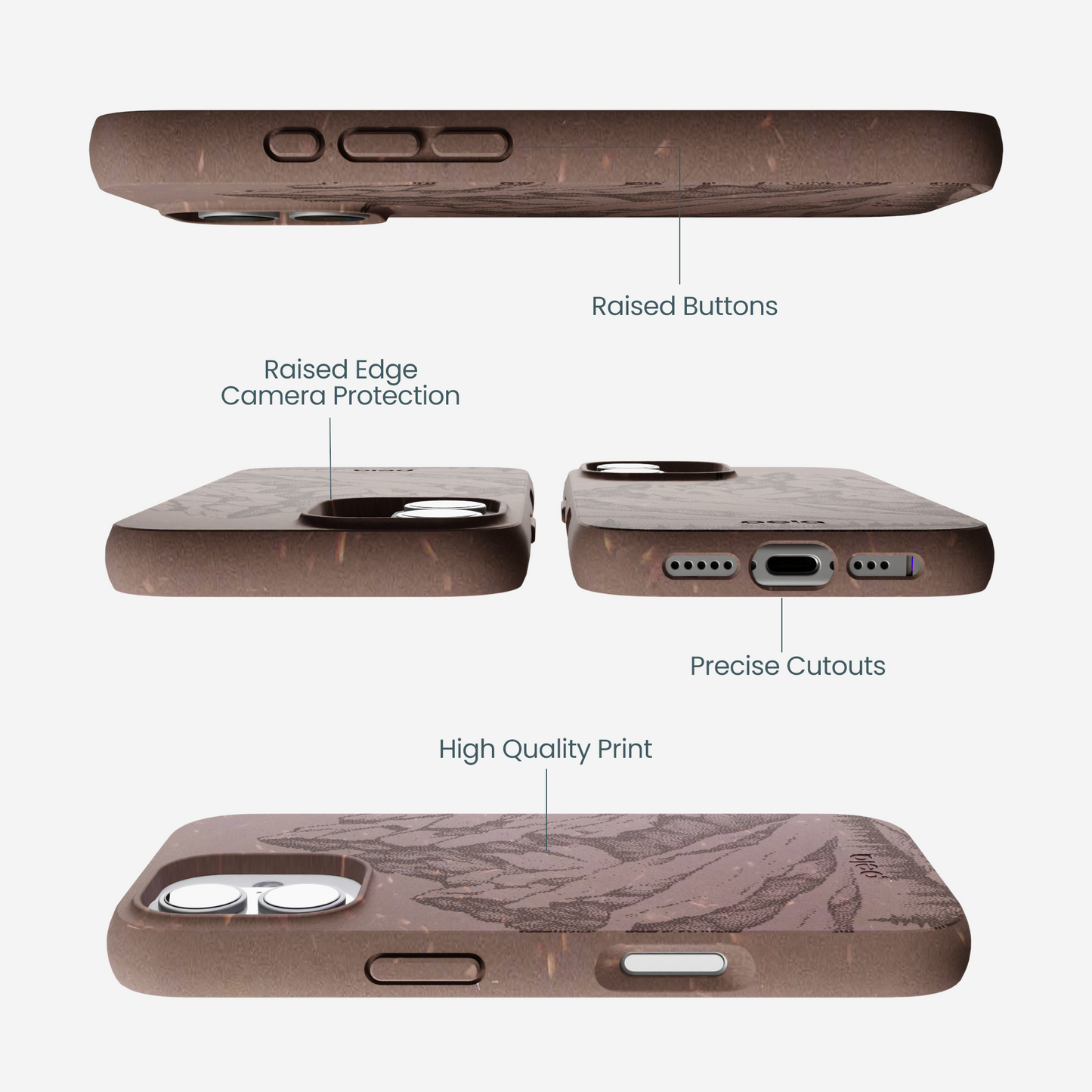 Chocolate Brown Silent Summit iPhone 17 Case