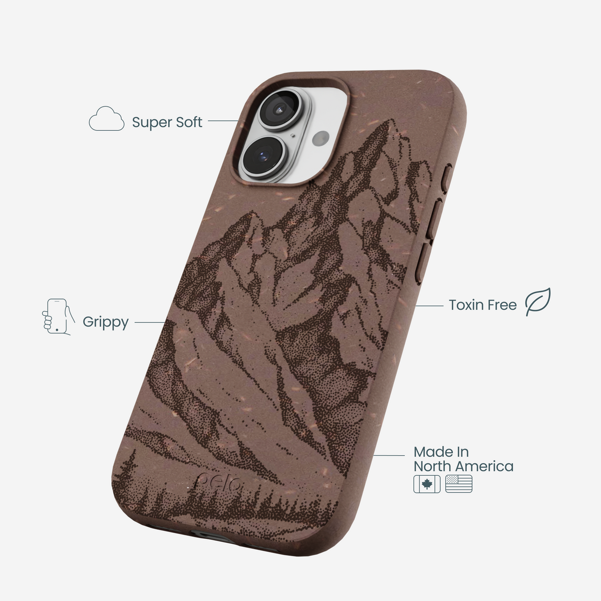 Chocolate Brown Silent Summit iPhone 17 Case