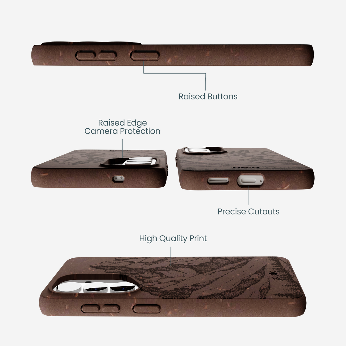 Chocolate Brown Silent Summit Samsung Galaxy S26 Case