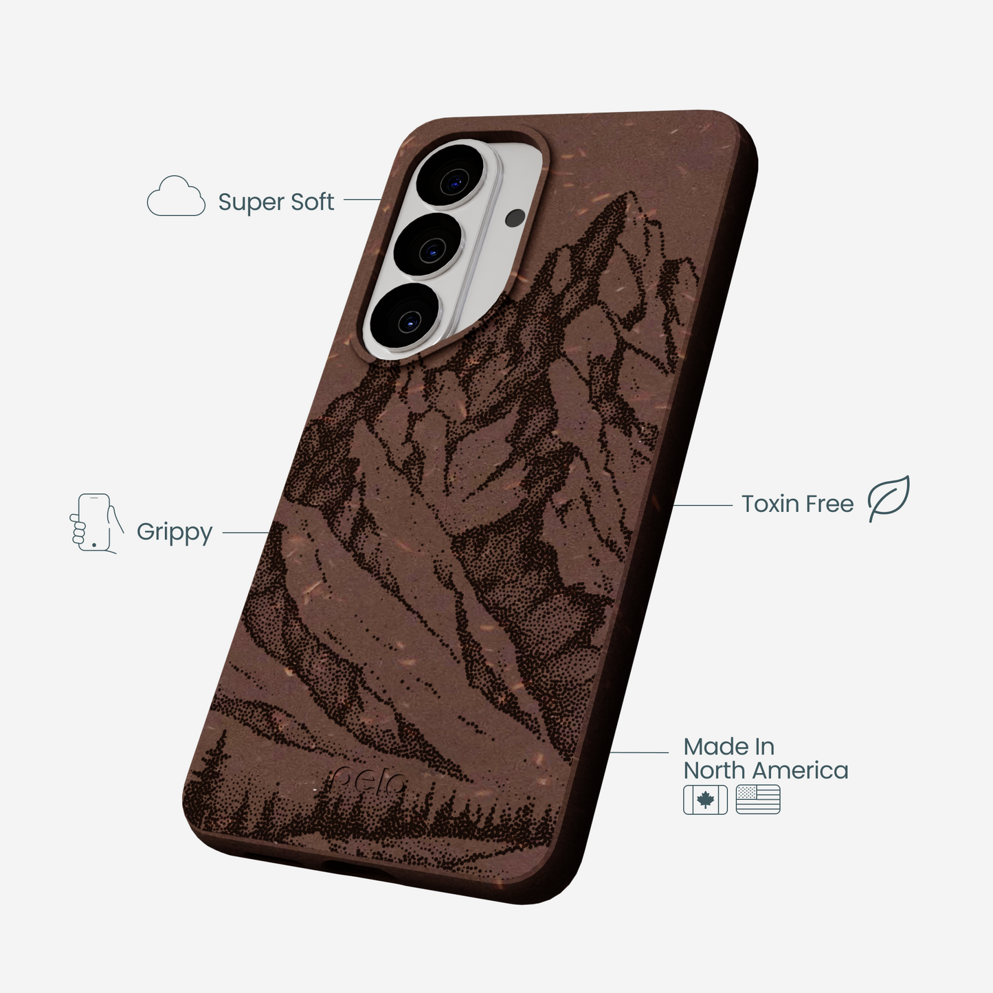 Chocolate Brown Silent Summit Samsung Galaxy S26 Case