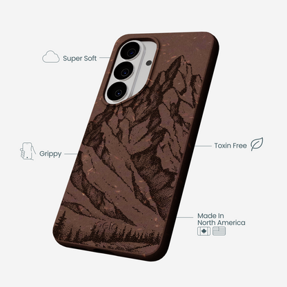 Chocolate Brown Silent Summit Samsung Galaxy S26 Case