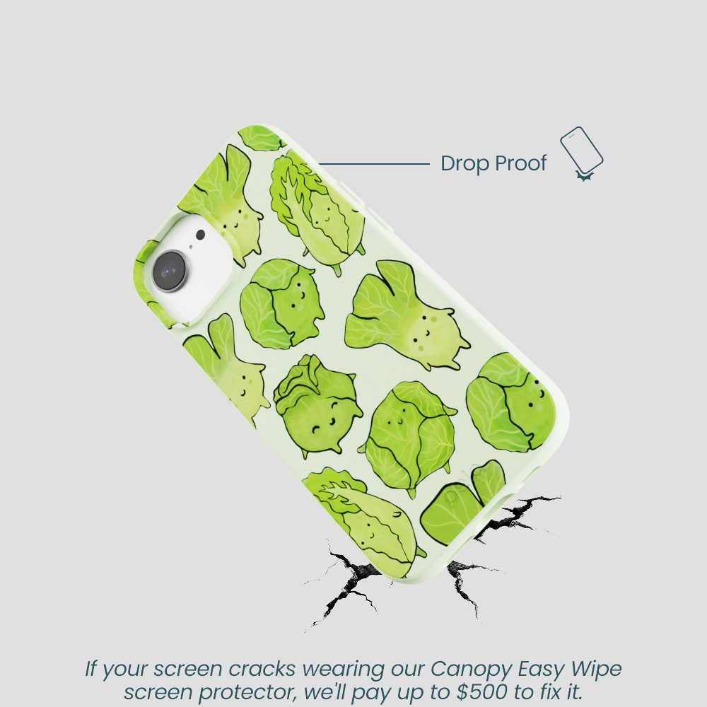 Sage Green Silly Cabbage iPhone 16e/17e Case