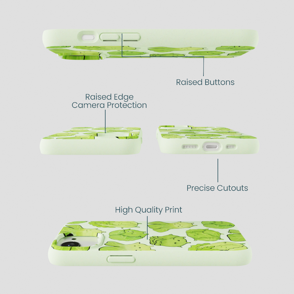 Sage Green Silly Cabbage iPhone 16e/17e Case
