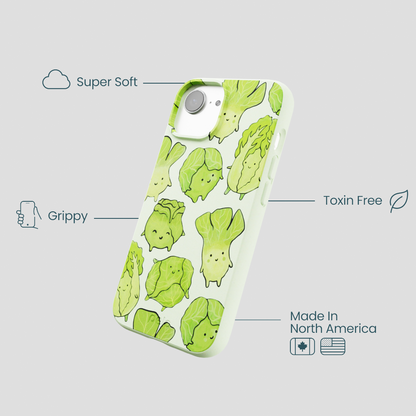 Sage Green Silly Cabbage iPhone 16e/17e Case