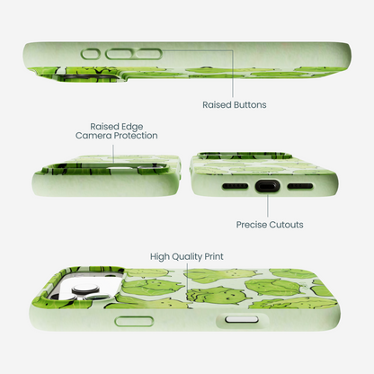 Sage Green Silly Cabbage iPhone 17 Pro Max Case
