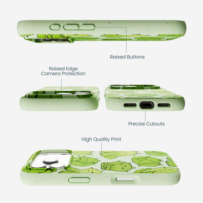 Sage Green Silly Cabbage iPhone 17 Pro Case