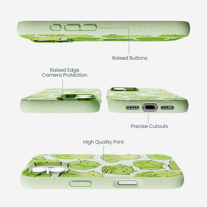 Sage Green Silly Cabbage iPhone 17 Case
