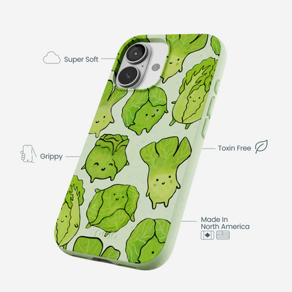 Sage Green Silly Cabbage iPhone 17 Case