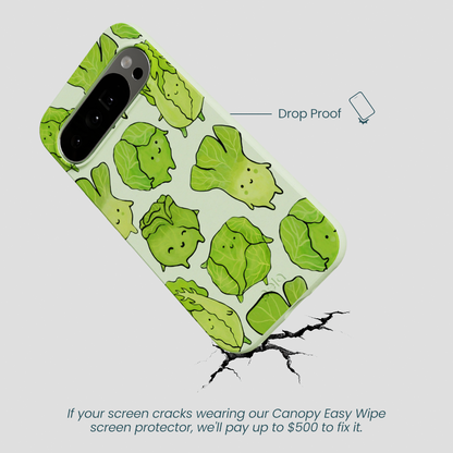 Sage Green Silly Cabbage Google Pixel 10 Pro XL Case