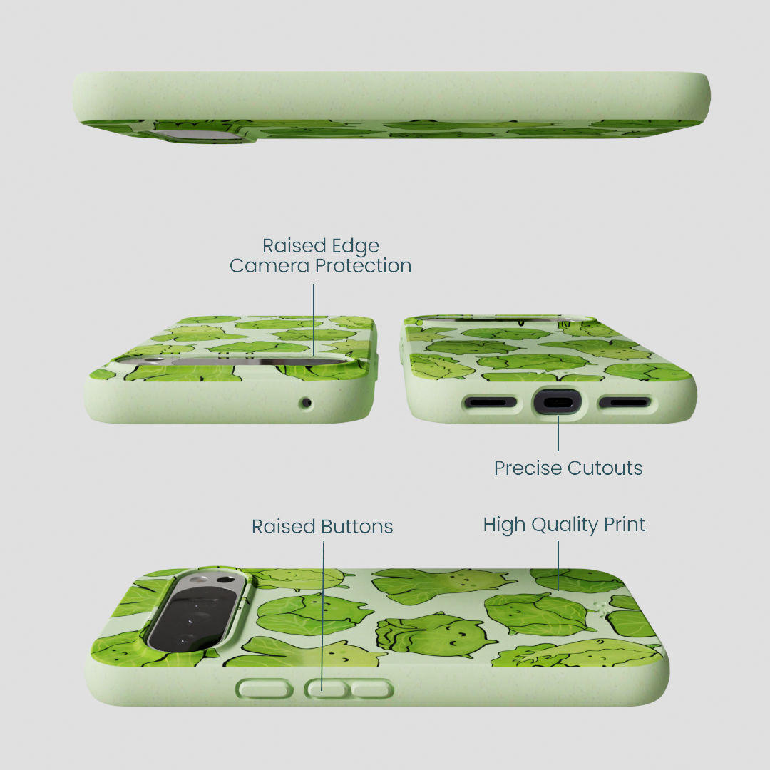Sage Green Silly Cabbage Google Pixel 10 Pro XL Case