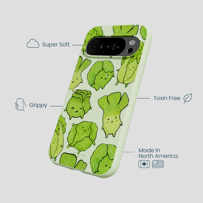 Sage Green Silly Cabbage Google Pixel 10/10 Pro Case