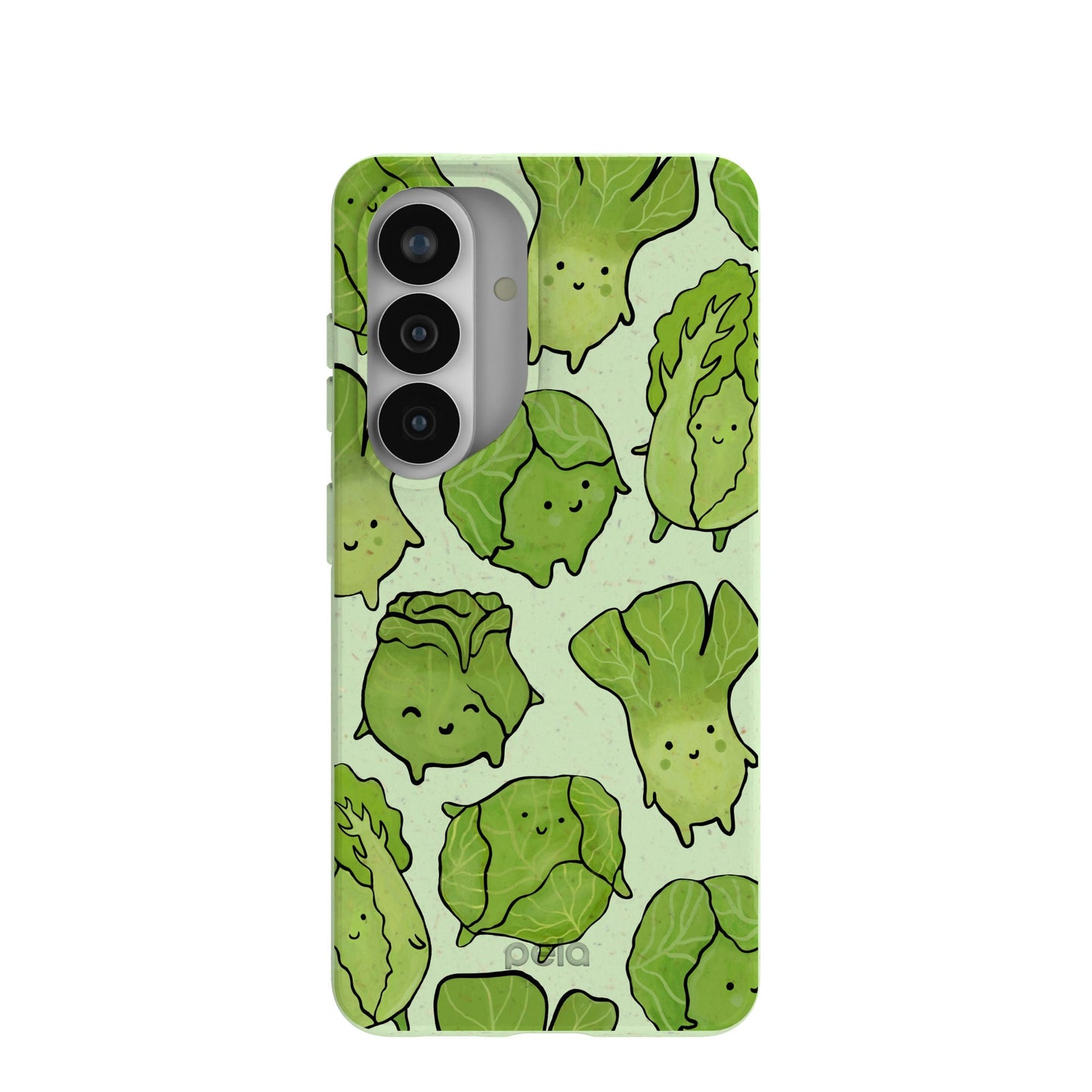 Sage Green Silly Cabbage Samsung Galaxy S26 Case