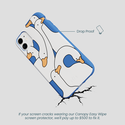 Electric Blue Silly Goose iPhone 11 Case