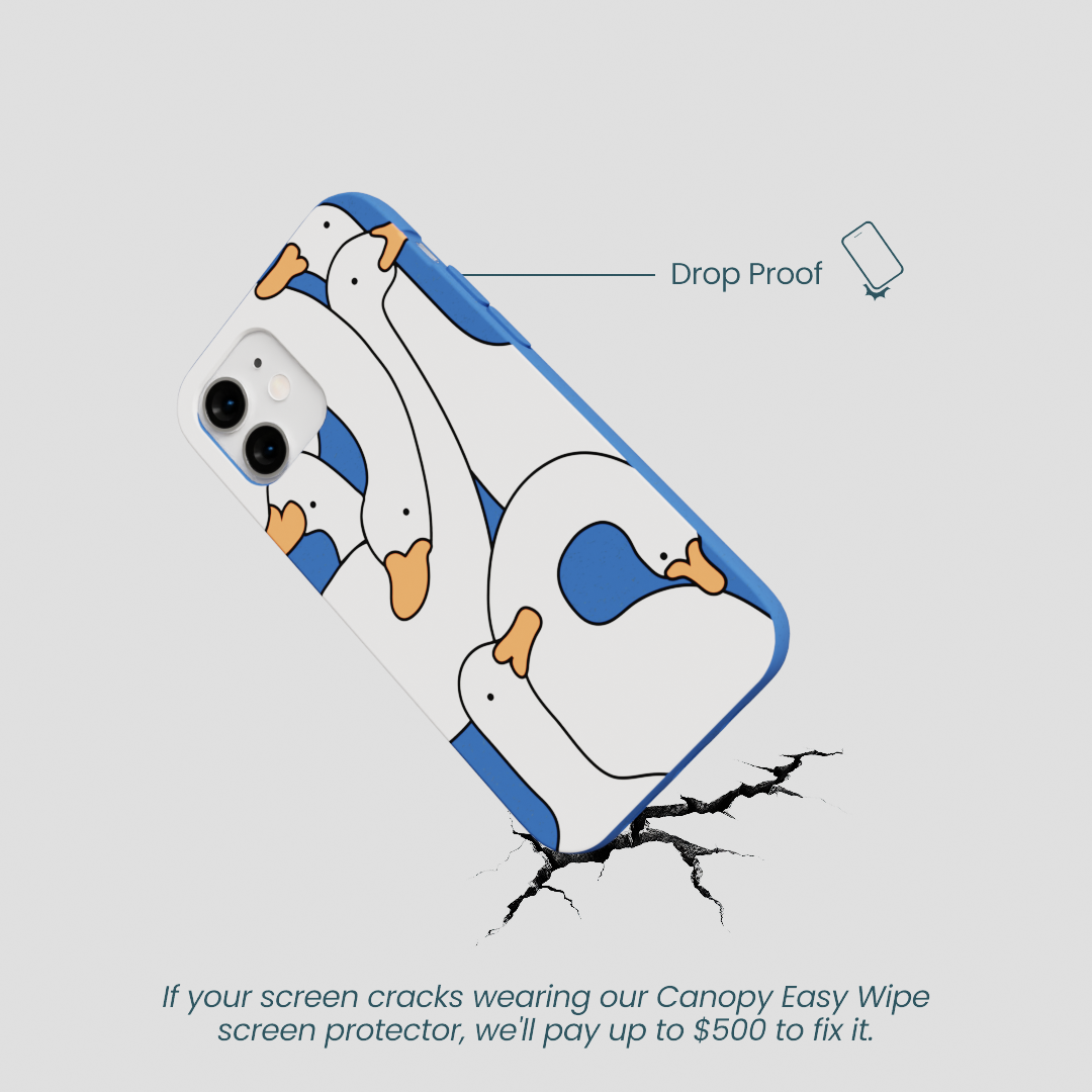 Electric Blue Silly Goose iPhone 12 Mini Case