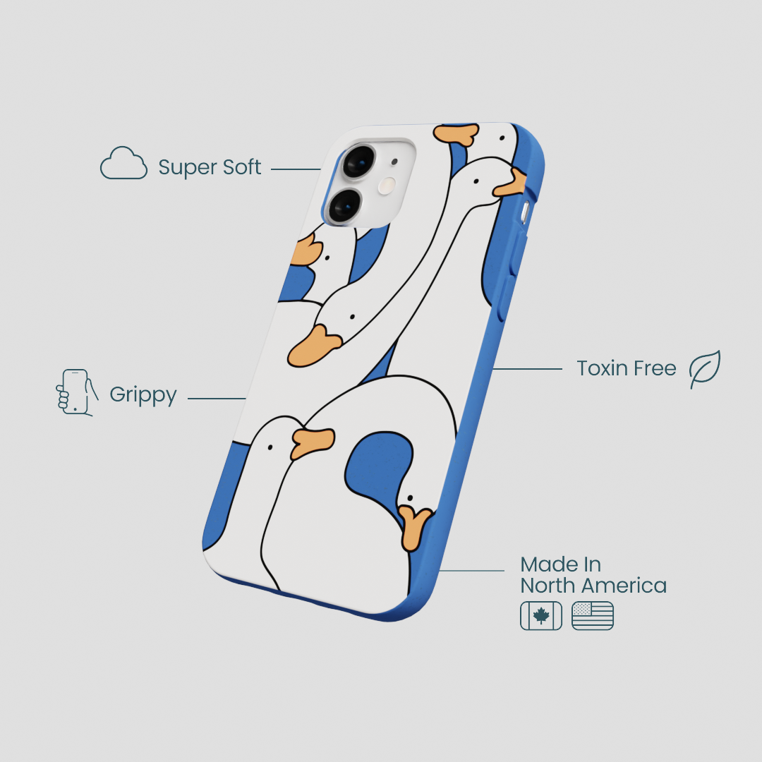 Electric Blue Silly Goose iPhone 12 Mini Case