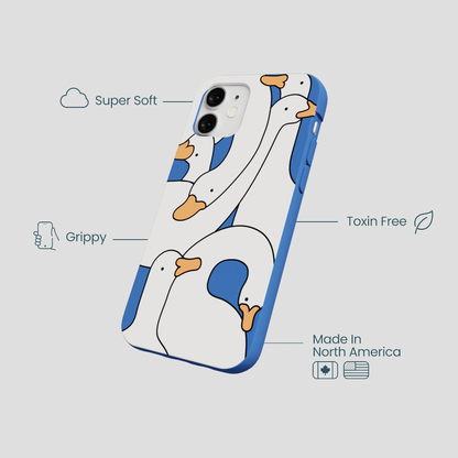 Electric Blue Silly Goose iPhone 12 Mini Case
