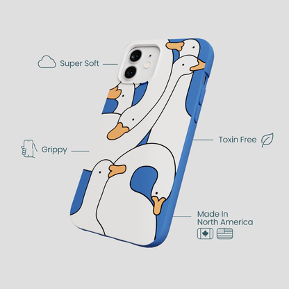 Electric Blue Silly Goose iPhone 12/ iPhone 12 Pro Case