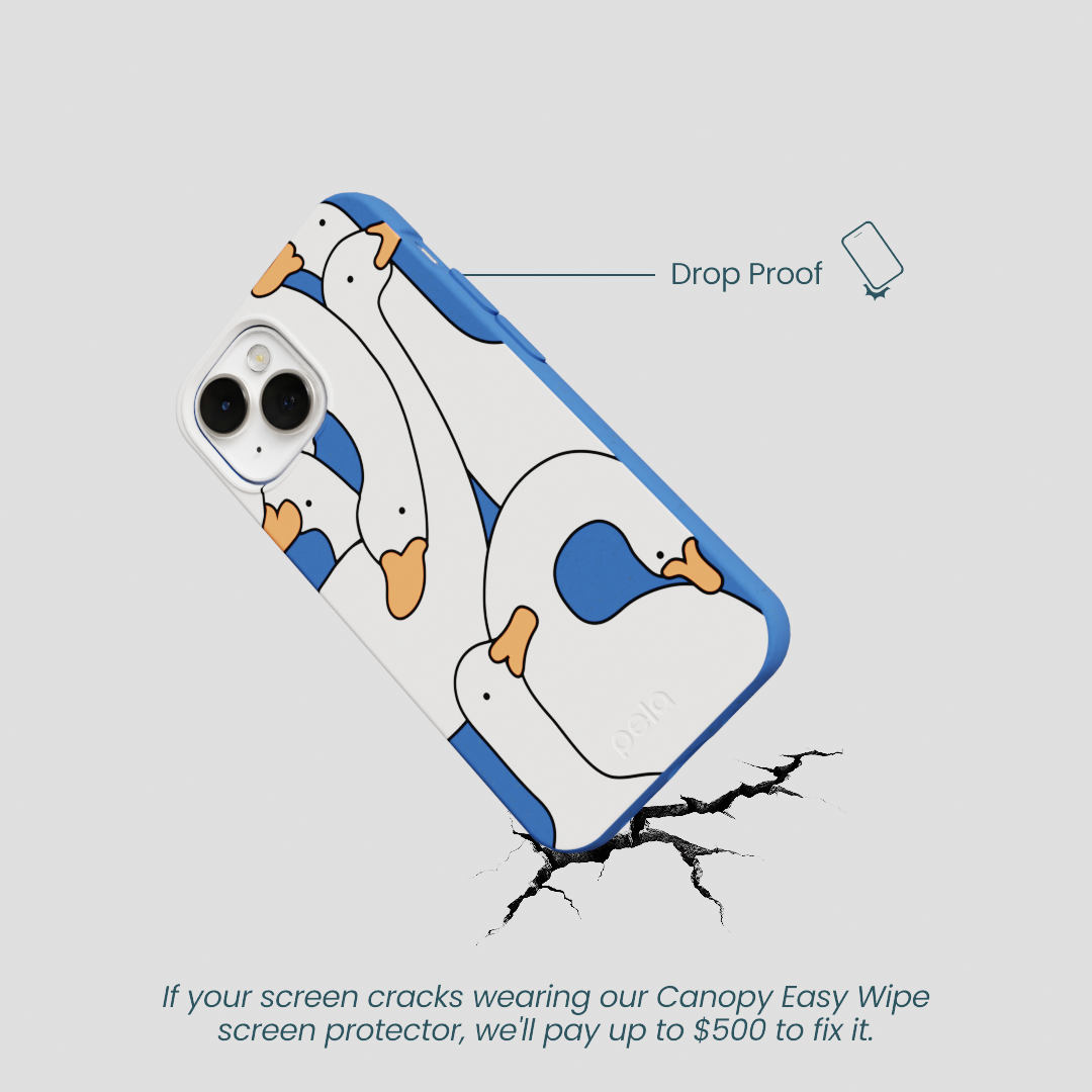 Electric Blue Silly Goose iPhone 13 Mini Case