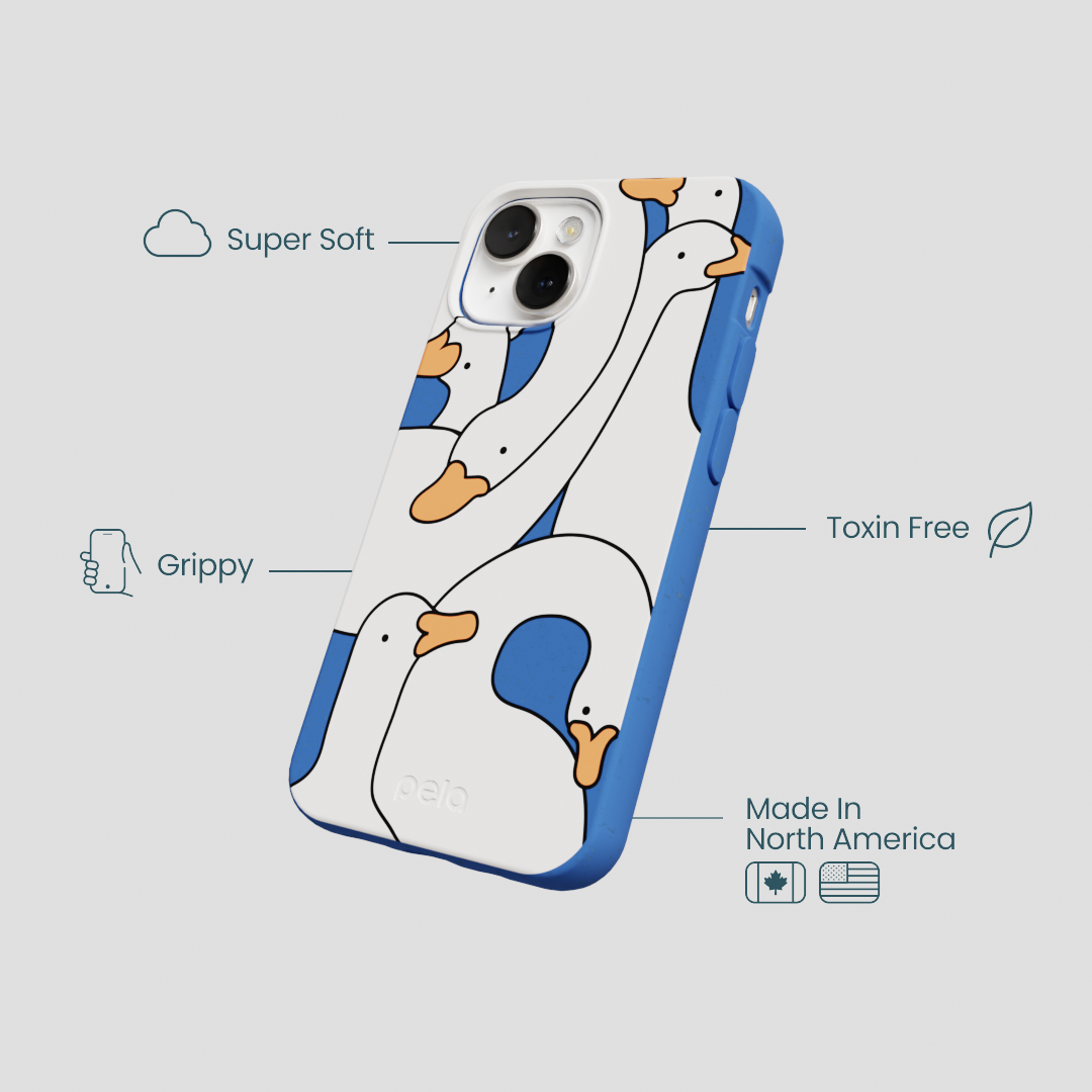 Electric Blue Silly Goose iPhone 13 Mini Case
