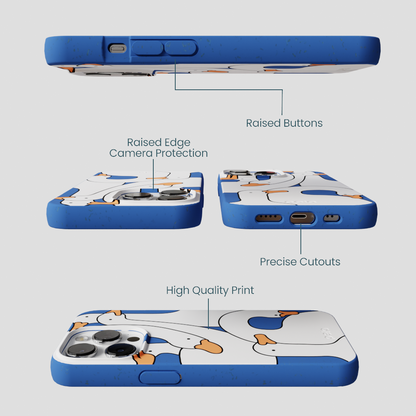 Electric Blue Silly Goose iPhone 13 Pro Max Case