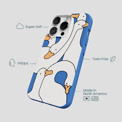 Electric Blue Silly Goose iPhone 13 Pro Max Case
