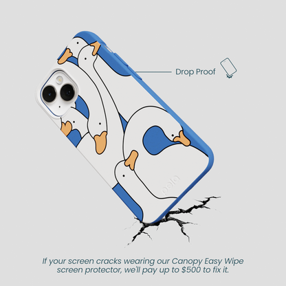 Electric Blue Silly Goose iPhone 13 Case